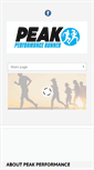 Mobile Screenshot of peakperformancerunner.com